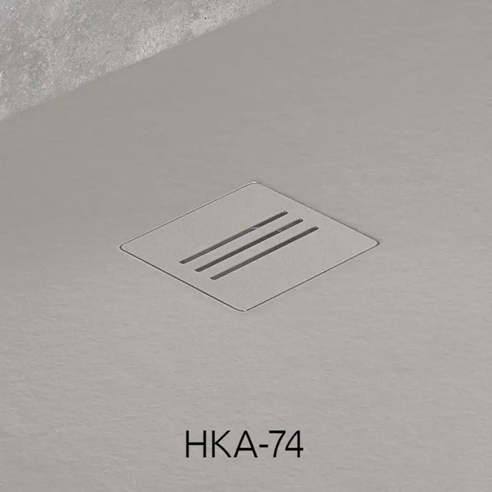 Cadita dus patrata compozit Radaway Kyntos C 100x100 cm, gri (cemento)