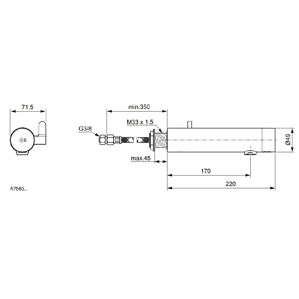 Ideal Standard Sensorflow New Baterie lavoar cu senzor, alimentare cu baterii