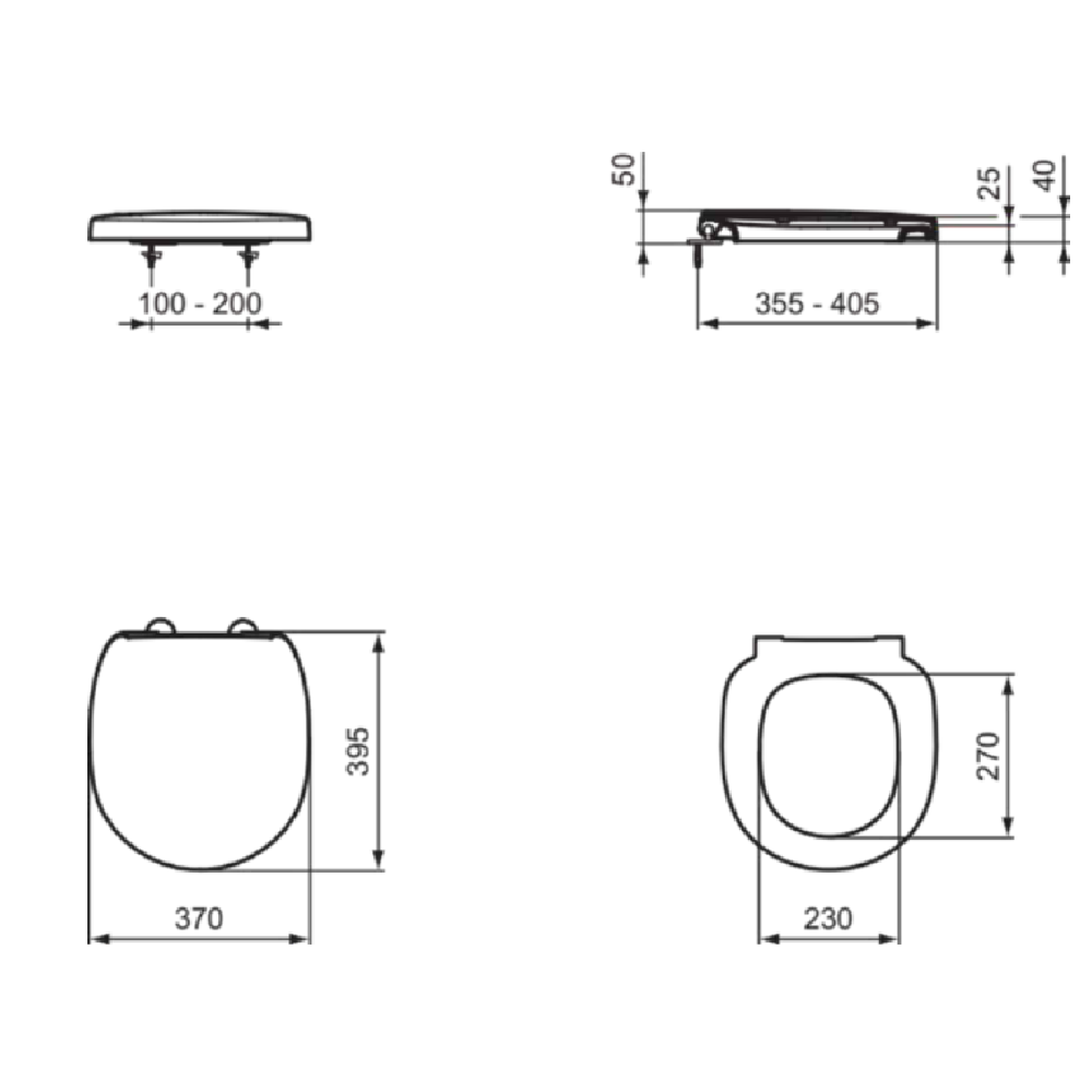 Ideal Standard Connect Space Capac WC soft-close