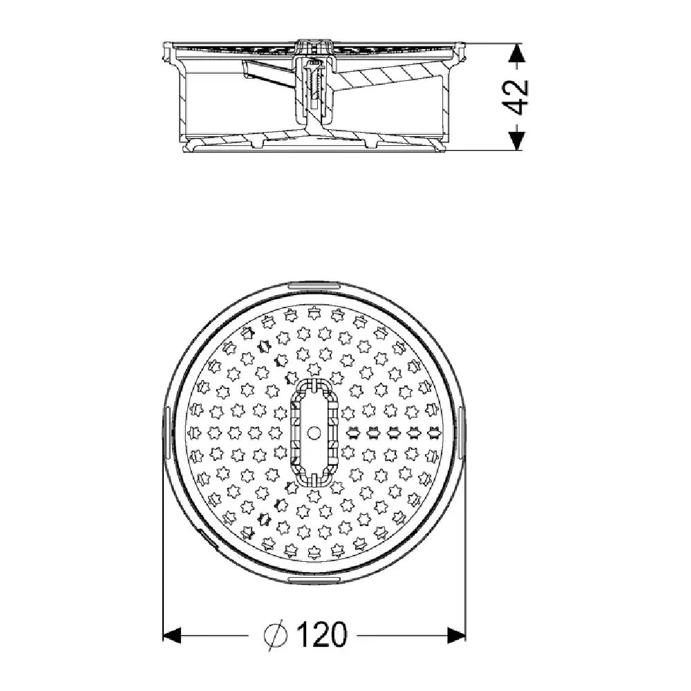 Clapeta cu sita de par Kessel System 125 Megastop
