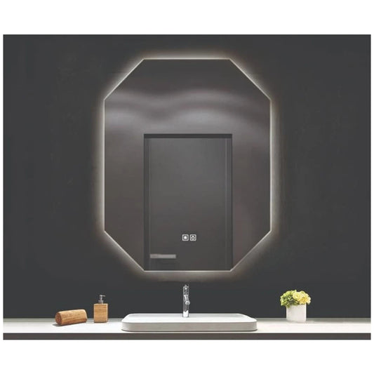 Fluminia Turner Oglinda cu iluminare LED si dezaburire 60xH90 cm, iluminare ambientala