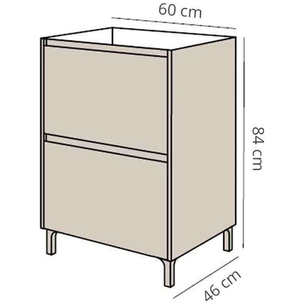 Fluminia Lizi mobilier baie 60 cm
