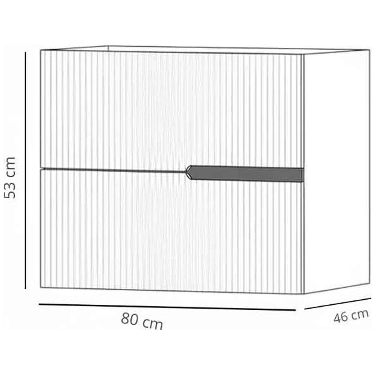 Fluminia Malta mobilier baie 80 cm