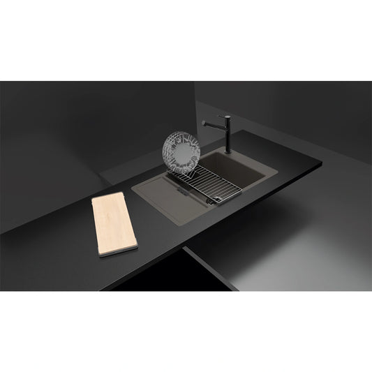 Schock Mono D-100XS Chiuveta bucatarie granit Cristadur 78x51 cm, gri (silverstone)