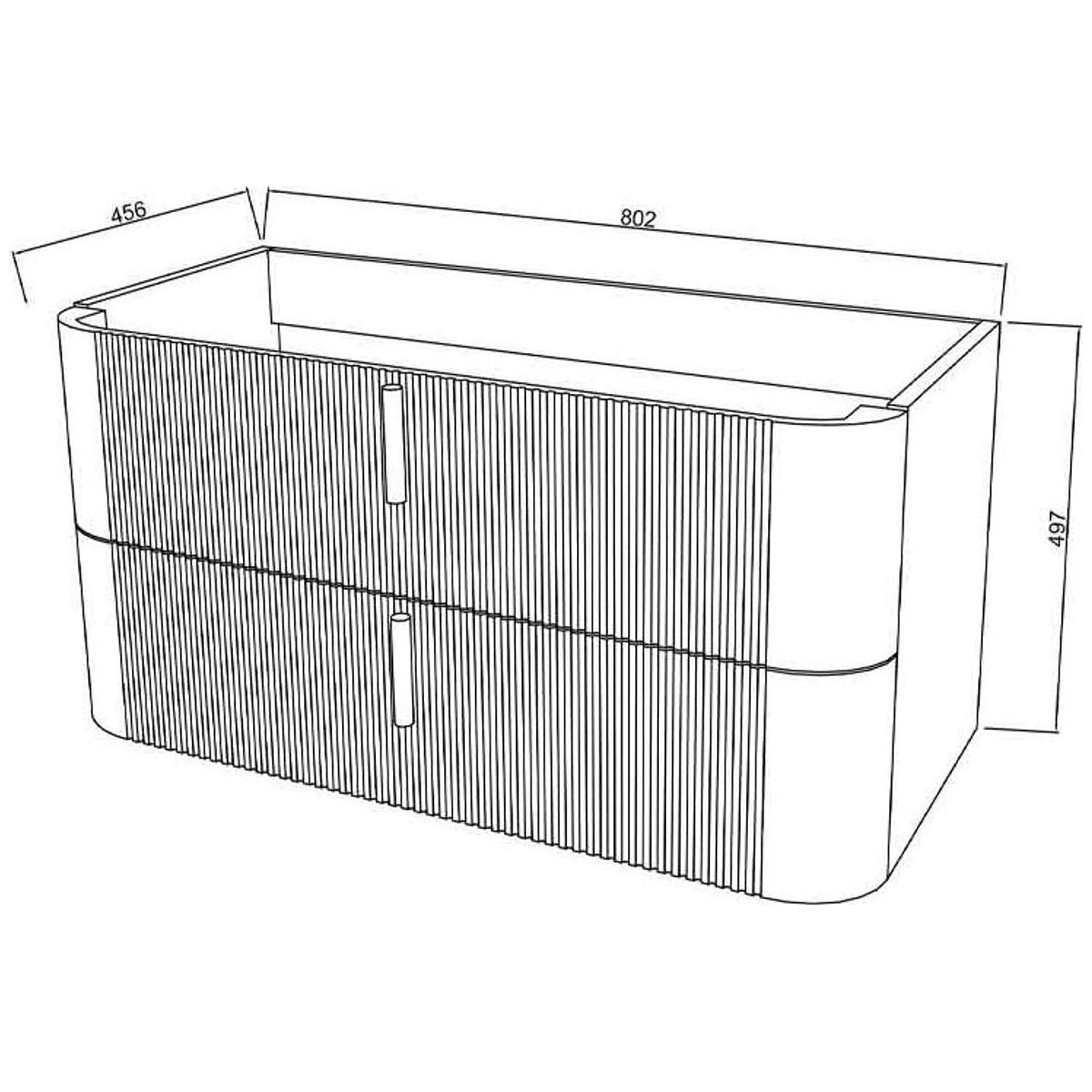 Fluminia Pisa mobilier baie 80 cm