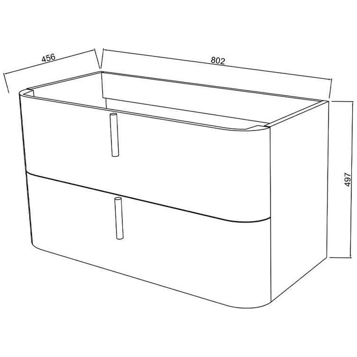 Fluminia Pisa mobilier baie 80 cm
