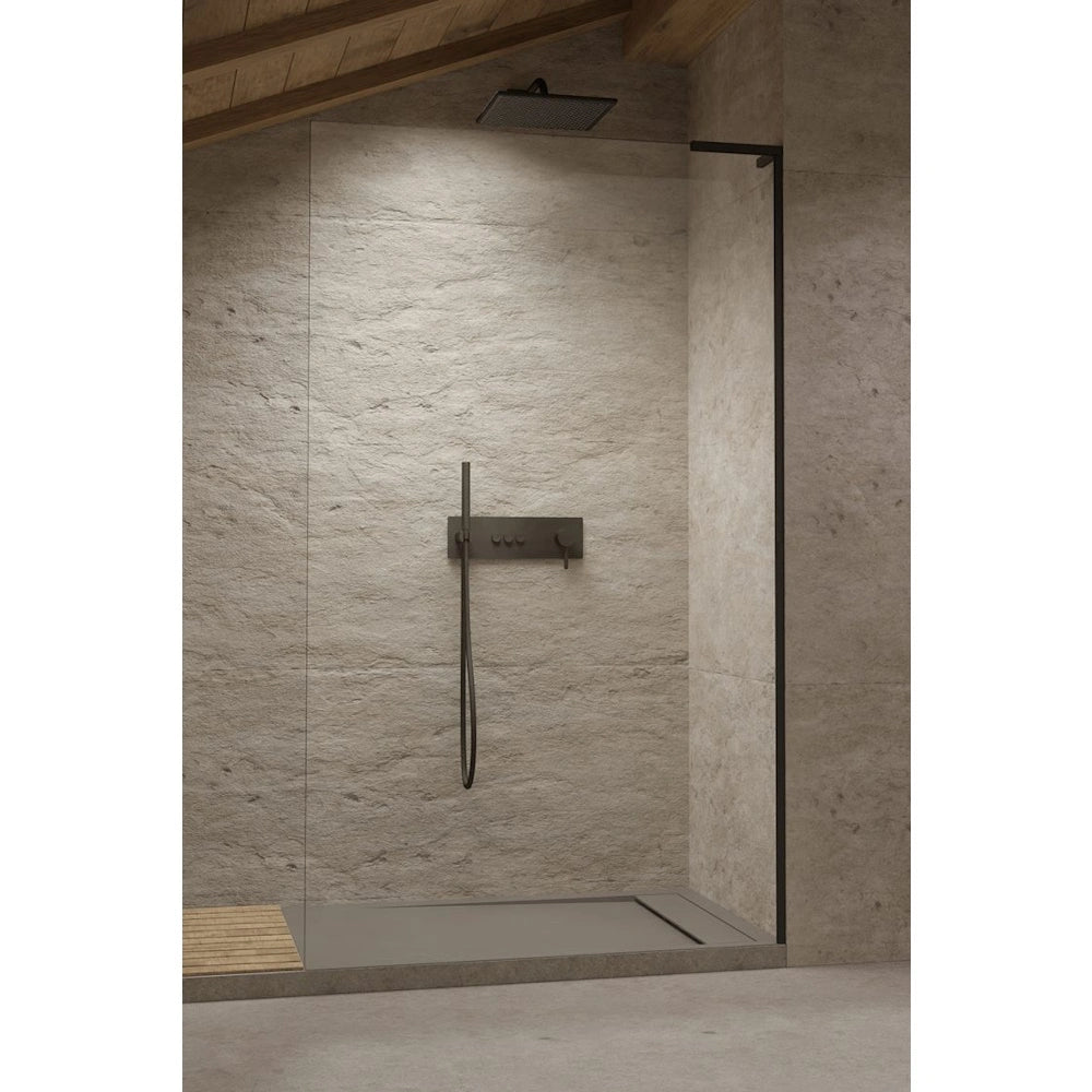 Perete sticla dus Walk In Radaway Modo SL II 50xH200 cm, profil negru