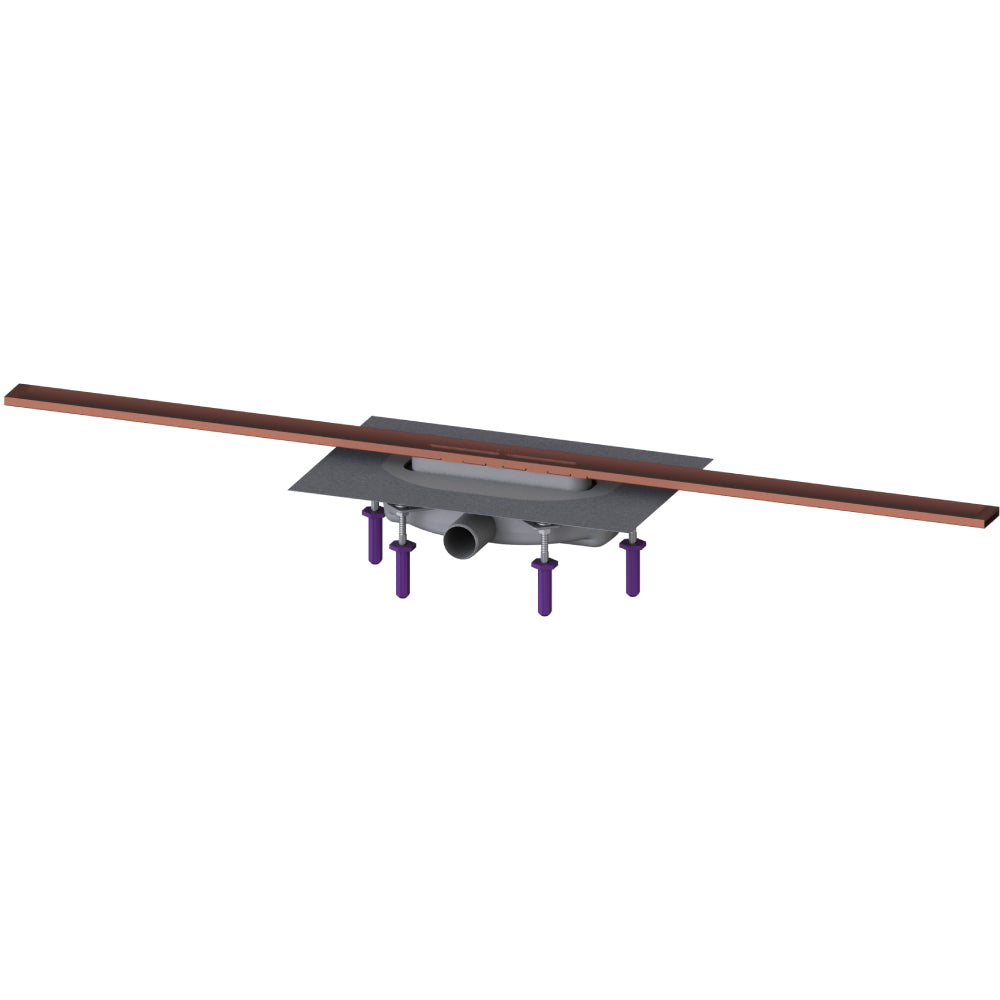 Rigola dus Kessel Linearis Infinity 90 completa 90 cm, cupru