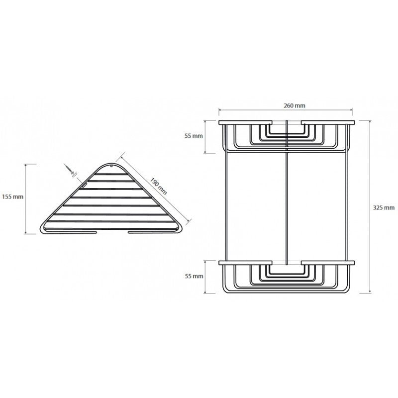 Bemeta Cytro Polita de colt dubla