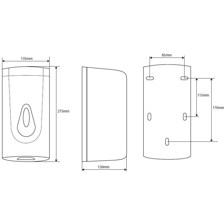 Bemeta Hotel Dozator sapun lichid automat cu spuma 1000 ml, alb