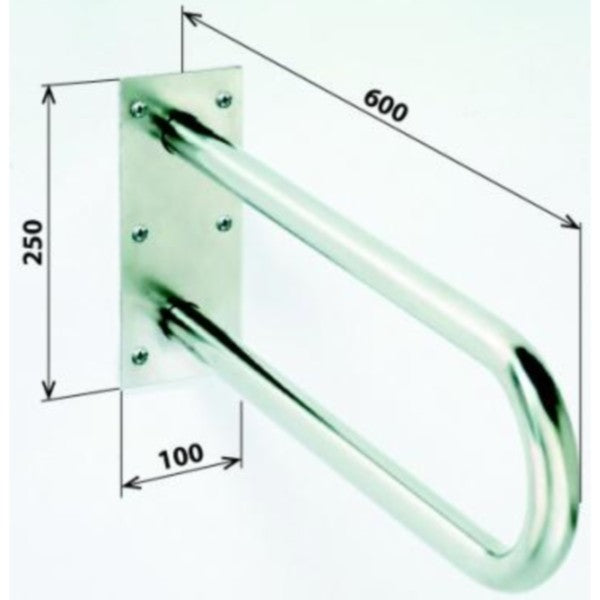 Bemeta Help Bara de sprijin fixa 60 cm, inox mat