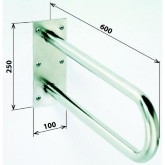Bemeta Help Bara de sprijin fixa 60 cm, inox mat