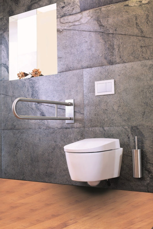 Bemeta Help Bara de sprijin rabatabila 75 cm, inox lucios, montaj ascuns