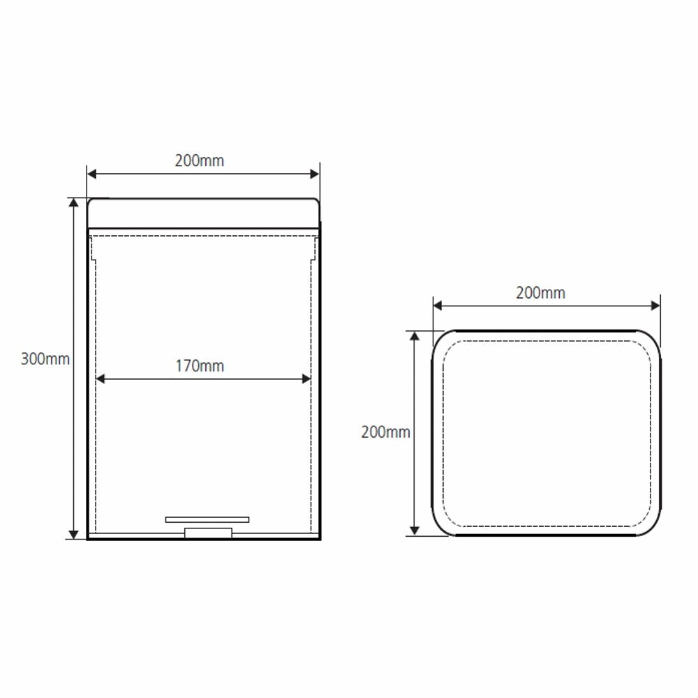 Bemeta Hotel Equipment Cos gunoi inox lucios 6 l