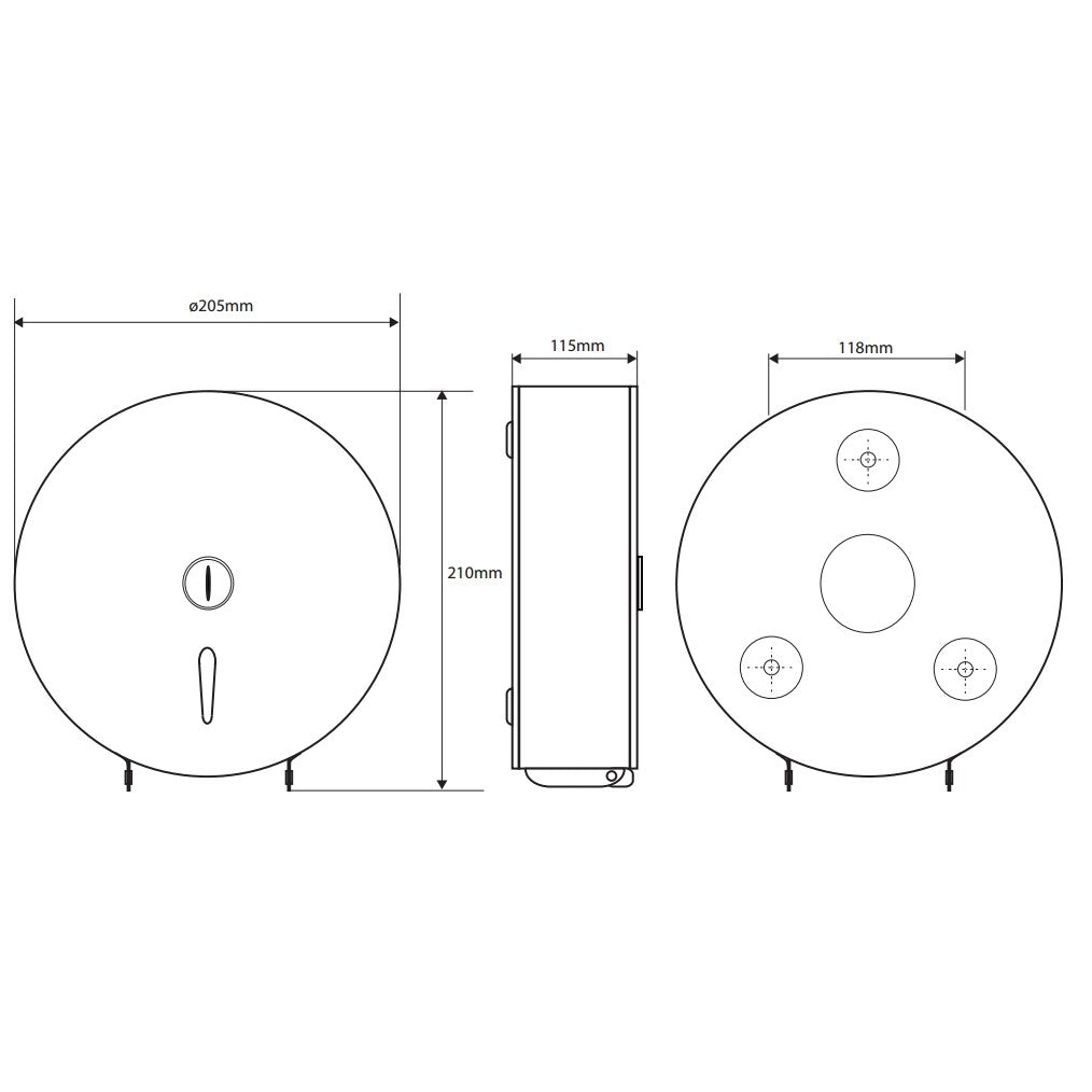 Bemeta Hotel Suport hartie igienica cu carcasa H21 cm, inox mat