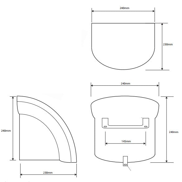 Bemeta Hotel Uscator de maini automat, alb