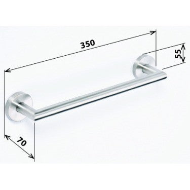 Bemeta Neo Suport prosop baie tip bara 36 cm, inox