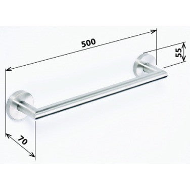 Bemeta Neo Suport prosop baie tip bara 51 cm, inox
