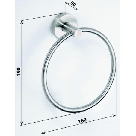 Bemeta Neo Suport prosop baie inel, inox