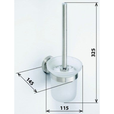 Bemeta Neo Perie WC de perete, inox mat