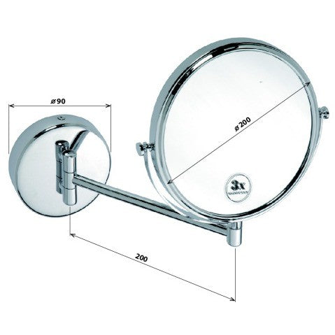 Bemeta Oglinda cosmetica Ø20x30 cm
