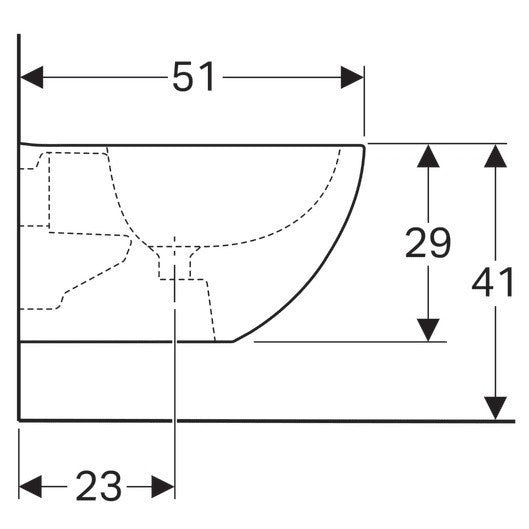 Set Vas WC suspendat cu capac si bideu Geberit Acanto Rimfree 35x51 cm evacuare orizontala