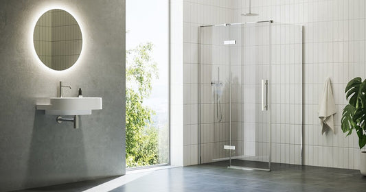 Cabina dus dreptunghiulara cu usa batanta Ravak Cool COSD2+COPS 100x80 cm, profil crom