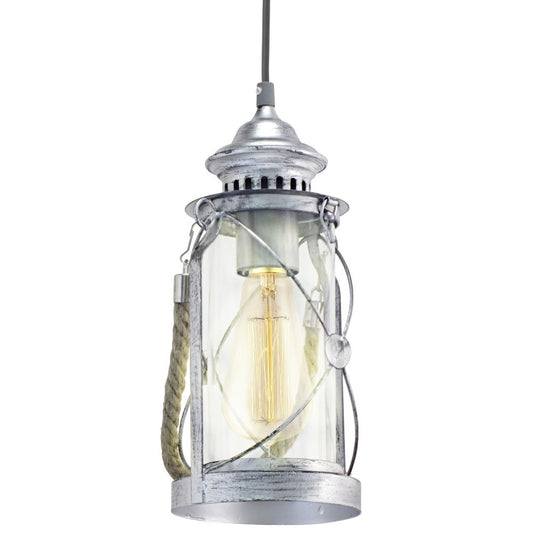 Eglo Bradford Pendul 1x60W, argintiu