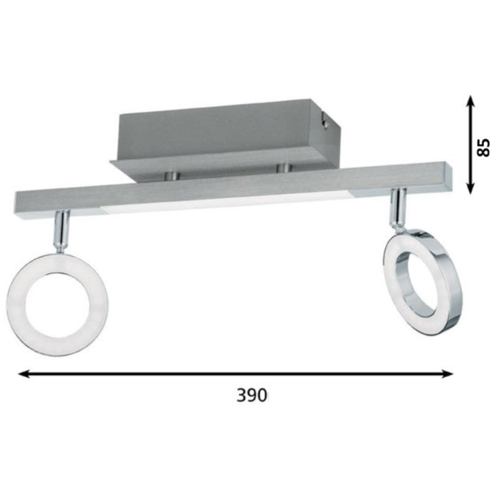 Eglo Cardillio 1 Plafoniera cu spoturi LED 2x3.2W si LED 1x3.3W