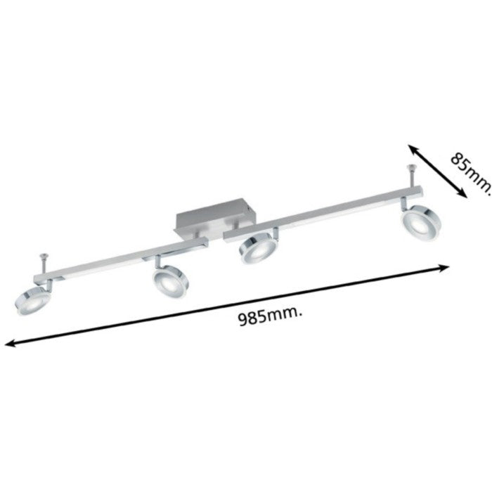 Eglo Cardillio 1 Plafoniera cu spoturi LED 4x3.2W si LED 2x3.3W