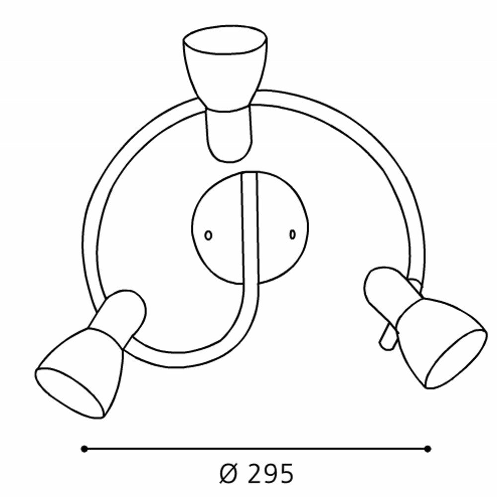 Eglo Dakar 1 Plafoniera cu spoturi 3x40W, alb/nichel