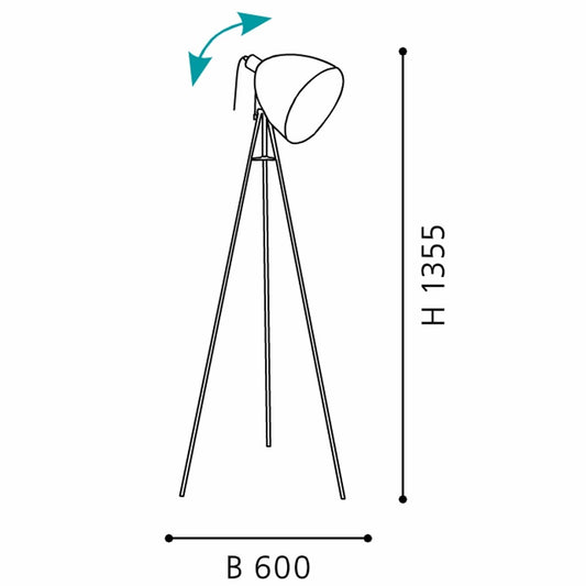 Eglo Dundee Lampadar 1x60W, verde