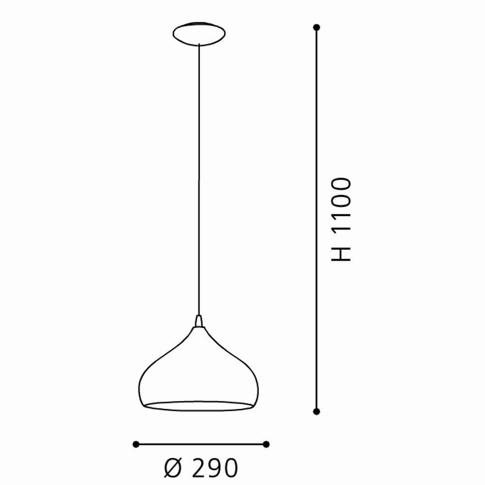 Eglo Hapton Pendul 1x60W, cupru