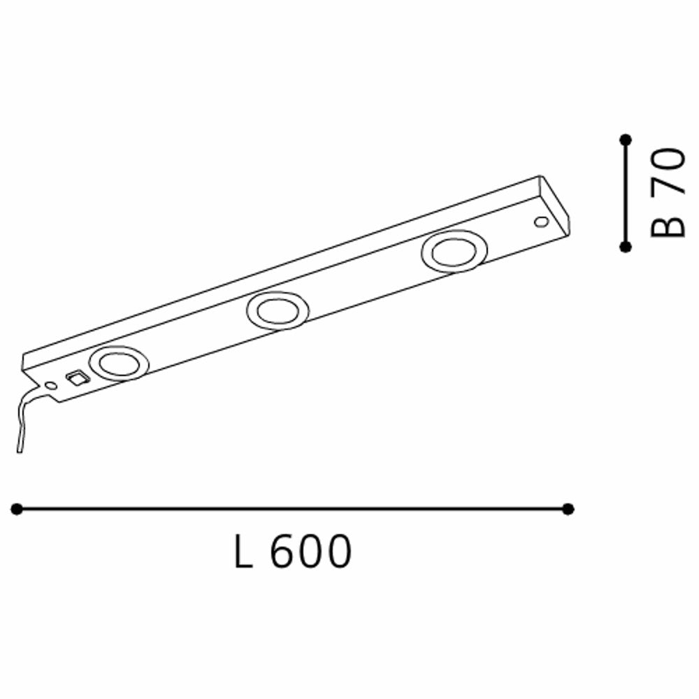 Eglo Kob Led Lampa de mobilier 3x2.3W, alb