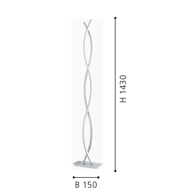 Eglo Lasana 2 Lampadar 4x8.8W, crom