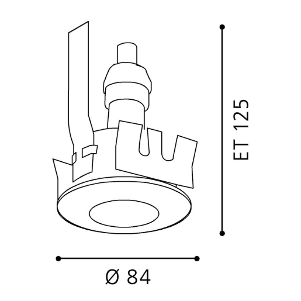 Eglo Margo Lampa incastrata 1x5W, alb