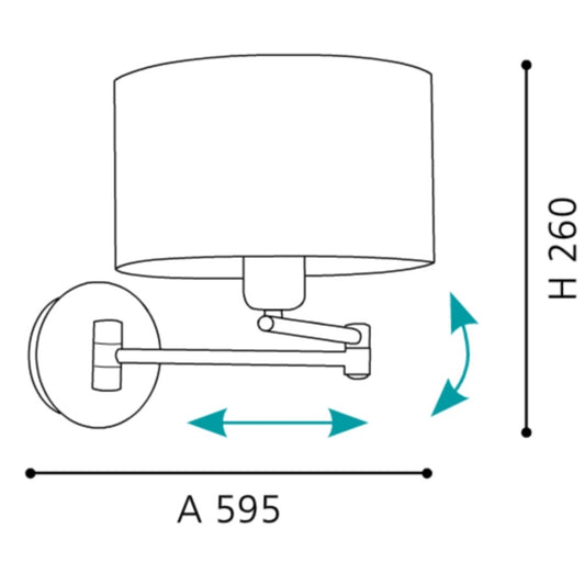 Eglo Maserlo Aplica 1x60W, bej