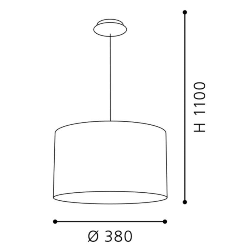 Eglo Maserlo Pendul 1x60W, negru