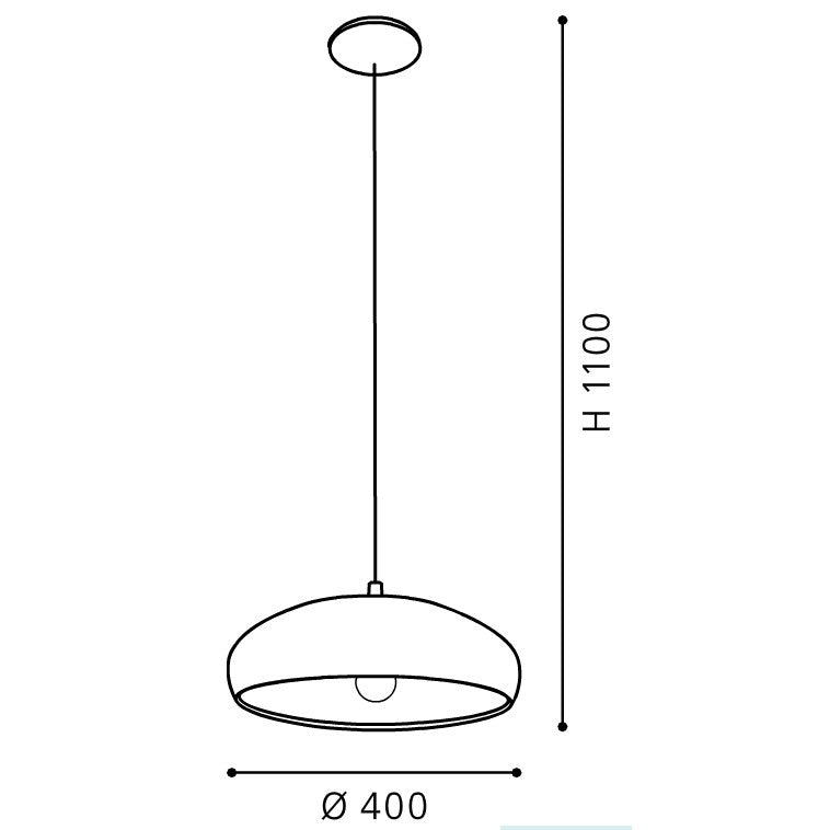 Eglo Mogano 1 Pendul 1x60W, alb