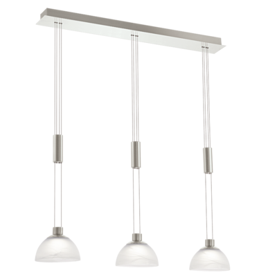 Eglo Montefio Lustra 3X6W, L86 cm, alb