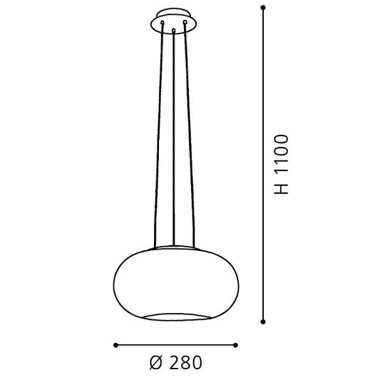 Eglo Optica Lustra 2x60W, Ø28 cm, alb