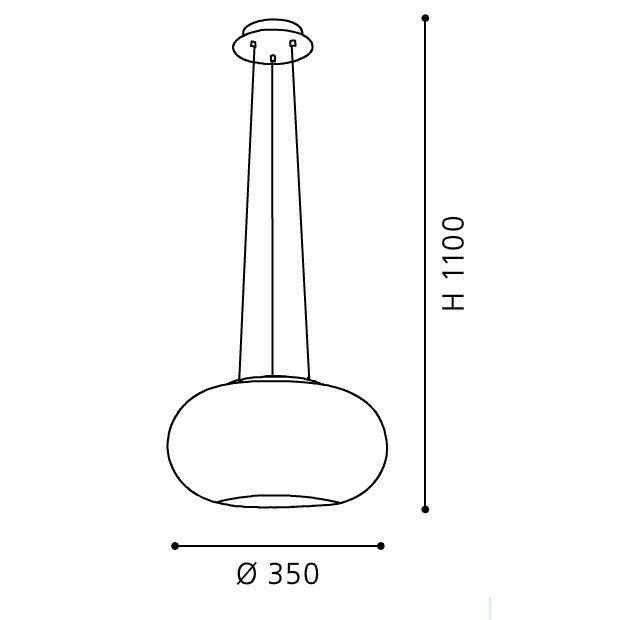 Eglo Optica Lustra 2x60W, Ø35 cm, alb
