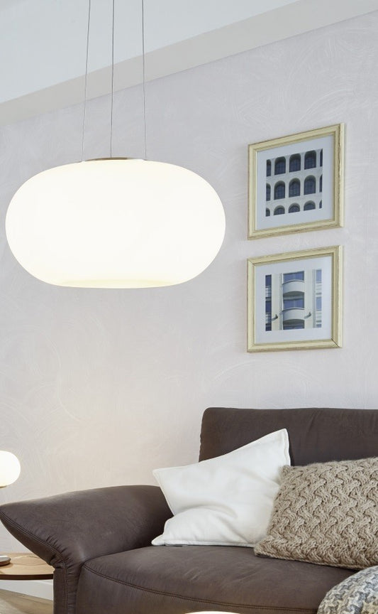 Eglo Optica Lustra 2x60W, Ø45 cm, alb