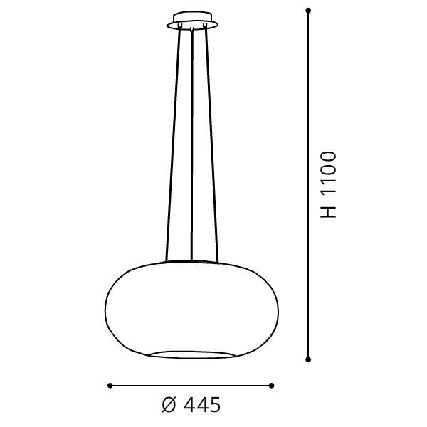 Eglo Optica Lustra 2x60W, Ø45 cm, alb