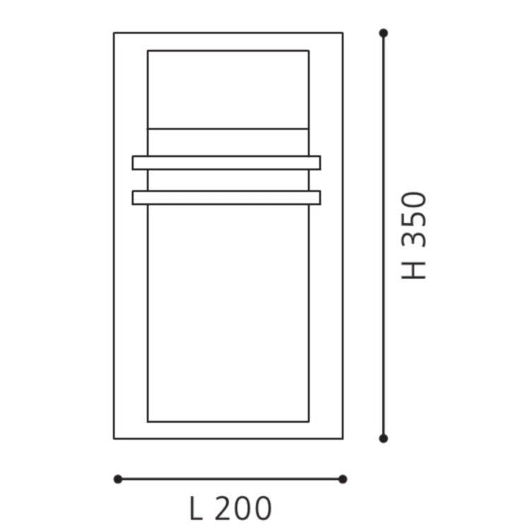 Eglo Park Aplica 1x60W, antracit