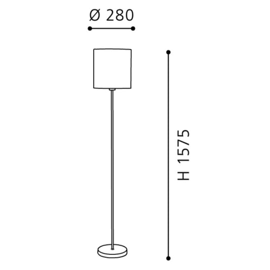 Eglo Pasteri Lampadar 1x60W, bej