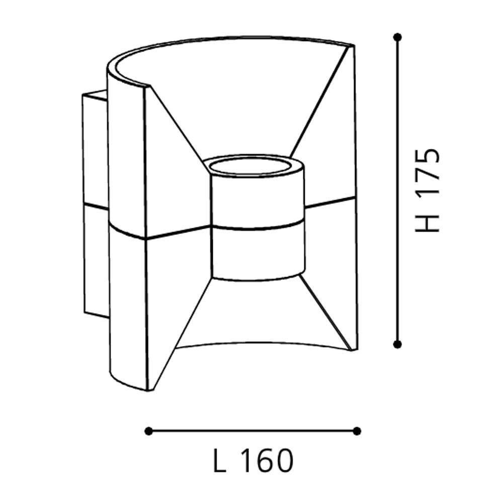 Eglo Redondo Aplica 2x2.5W, antracit