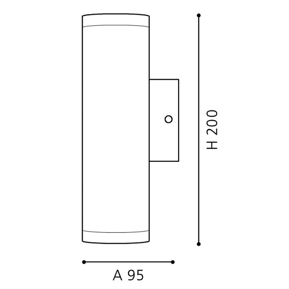 Eglo Riga Aplica 2x3W, maro