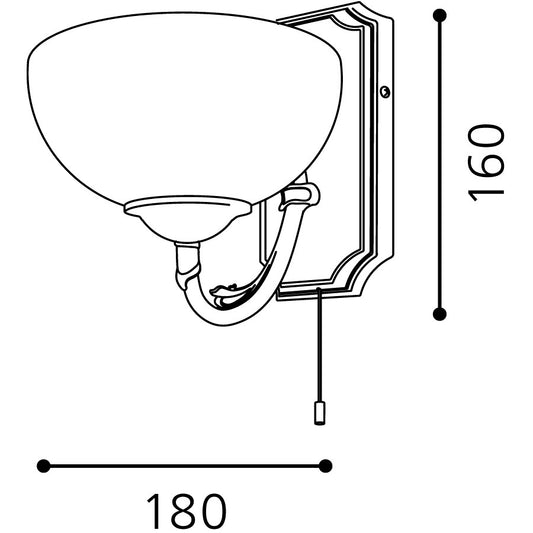 Eglo Savoy Aplice 1x40W, alb/bronz