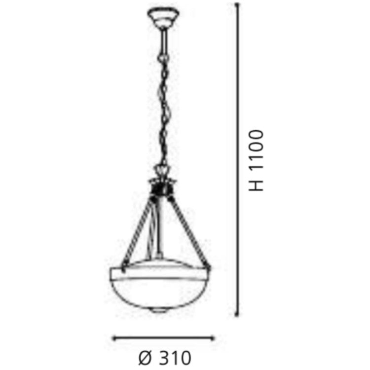 Eglo Savoy Lustra 2x60W, alb/bronz